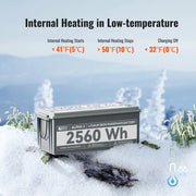 Rich Solar Alpha 2 12V 200Ah LiFePO4 Lithium Iron Phosphate Battery w/ Internal Heating and Bluetooth Function