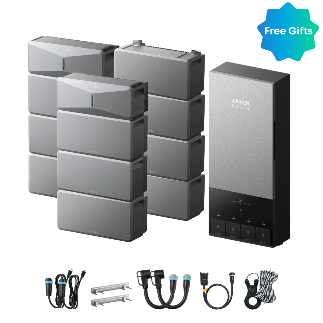 2 x Anker SOLIX E10 Power Module + Batteries + Power Dock - Off Grid Stores