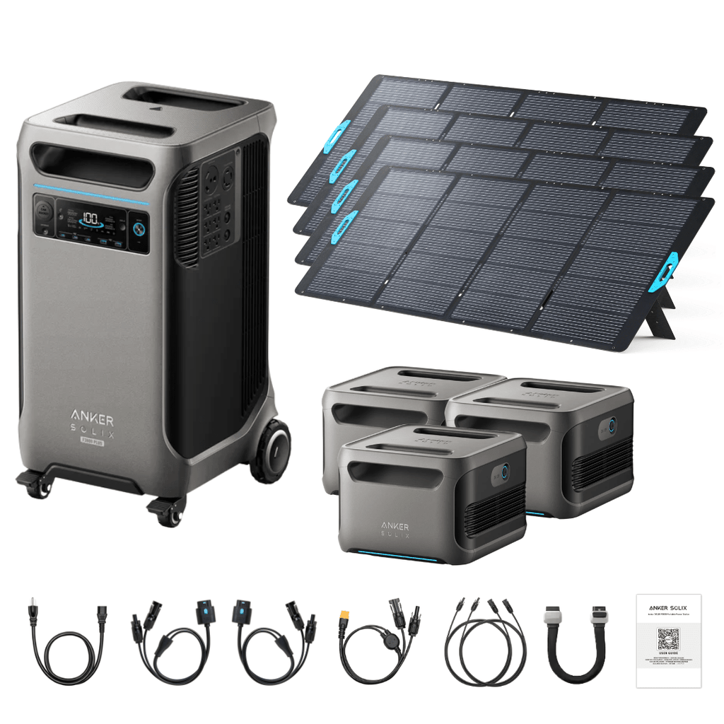 Anker SOLIX F3800 Plus Portable Power Station + 400W Portable Solar Panel