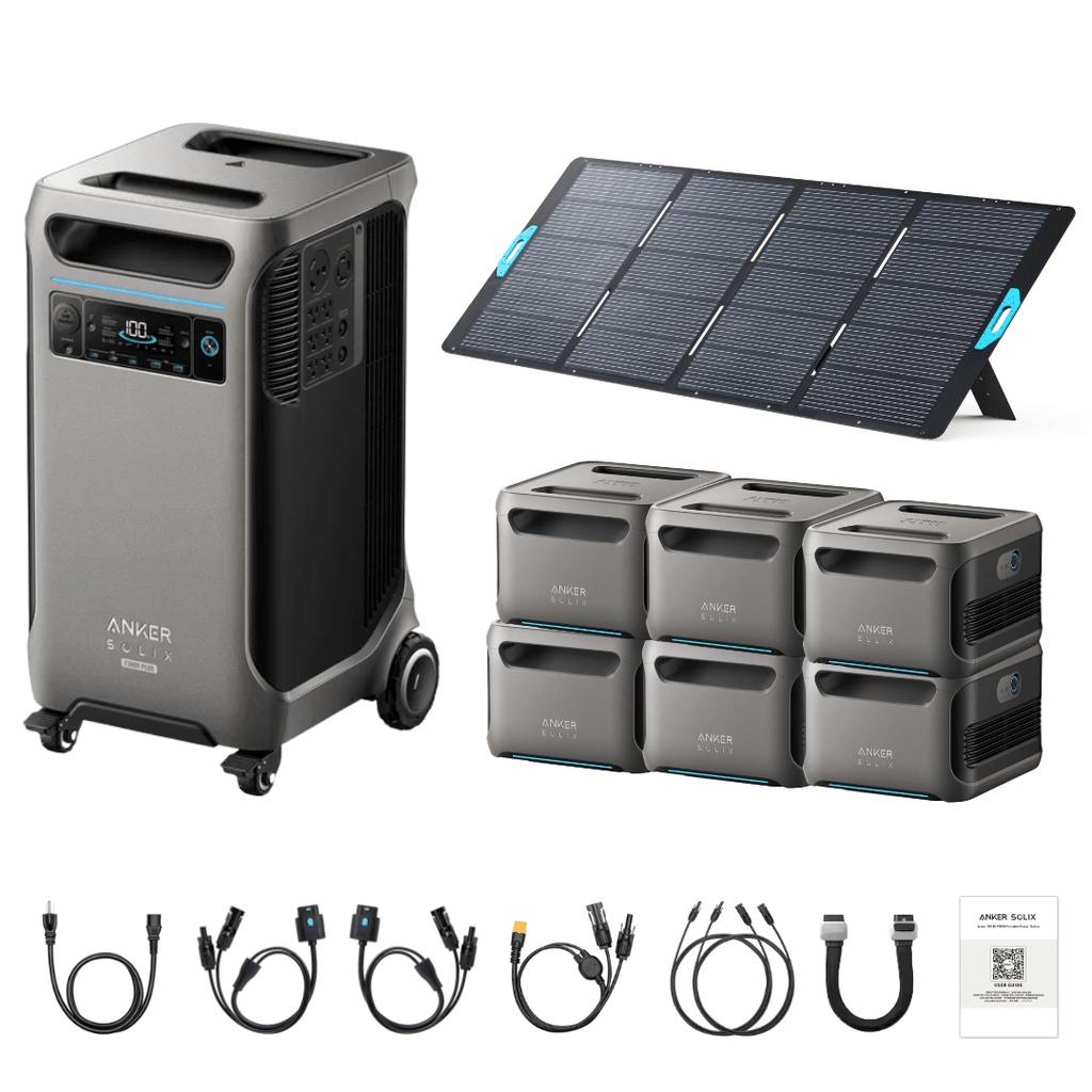 Anker SOLIX F3800 Plus Portable Power Station + 400W Portable Solar Panel - Off Grid Stores