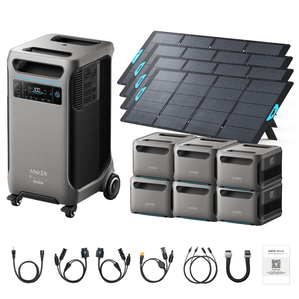 Anker SOLIX F3800 Plus Portable Power Station + 400W Portable Solar Panel - Off Grid Stores