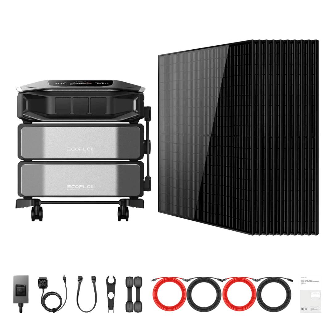 EcoFlow DELTA Pro Ultra X Inverter + Batteries + 415W Solar Panels - Off Grid Stores