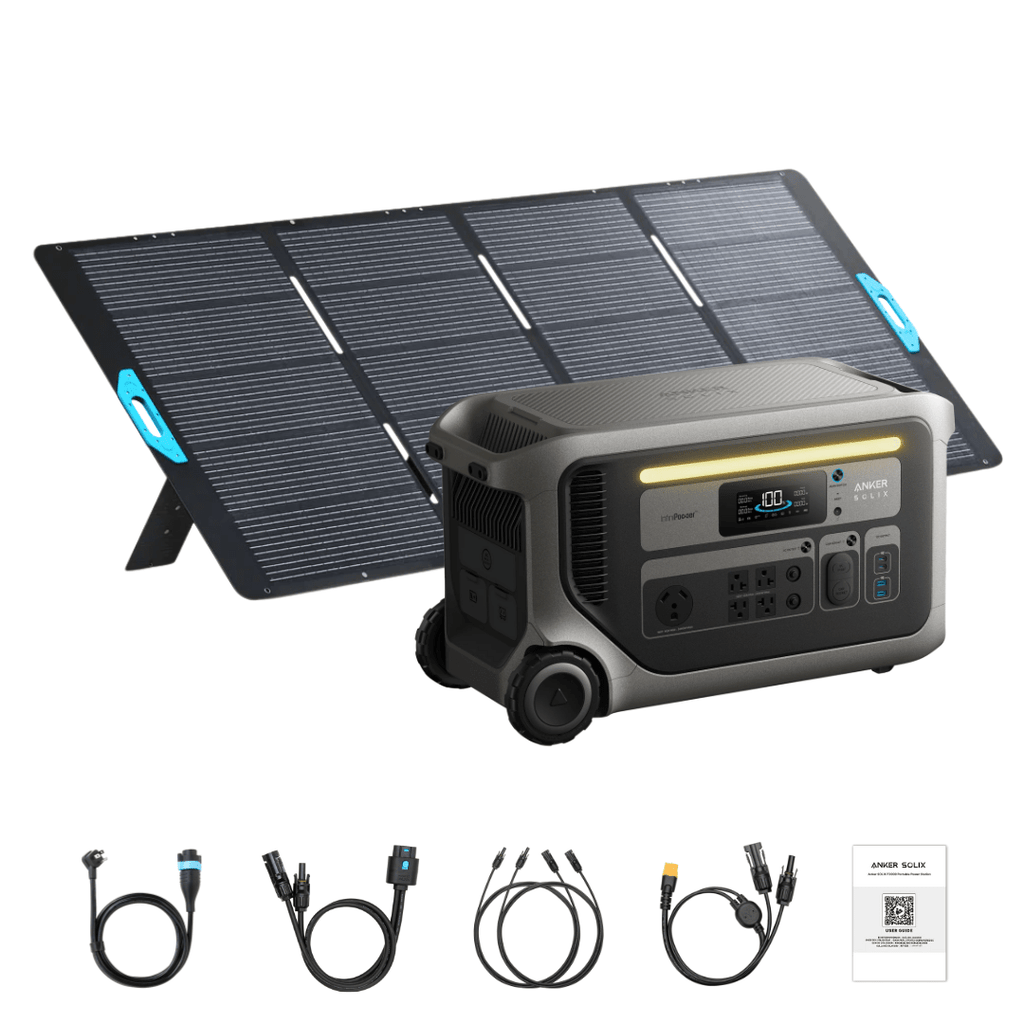 Anker SOLIX F3000 Solar Generator + 400W Portable Solar Panel Kits
