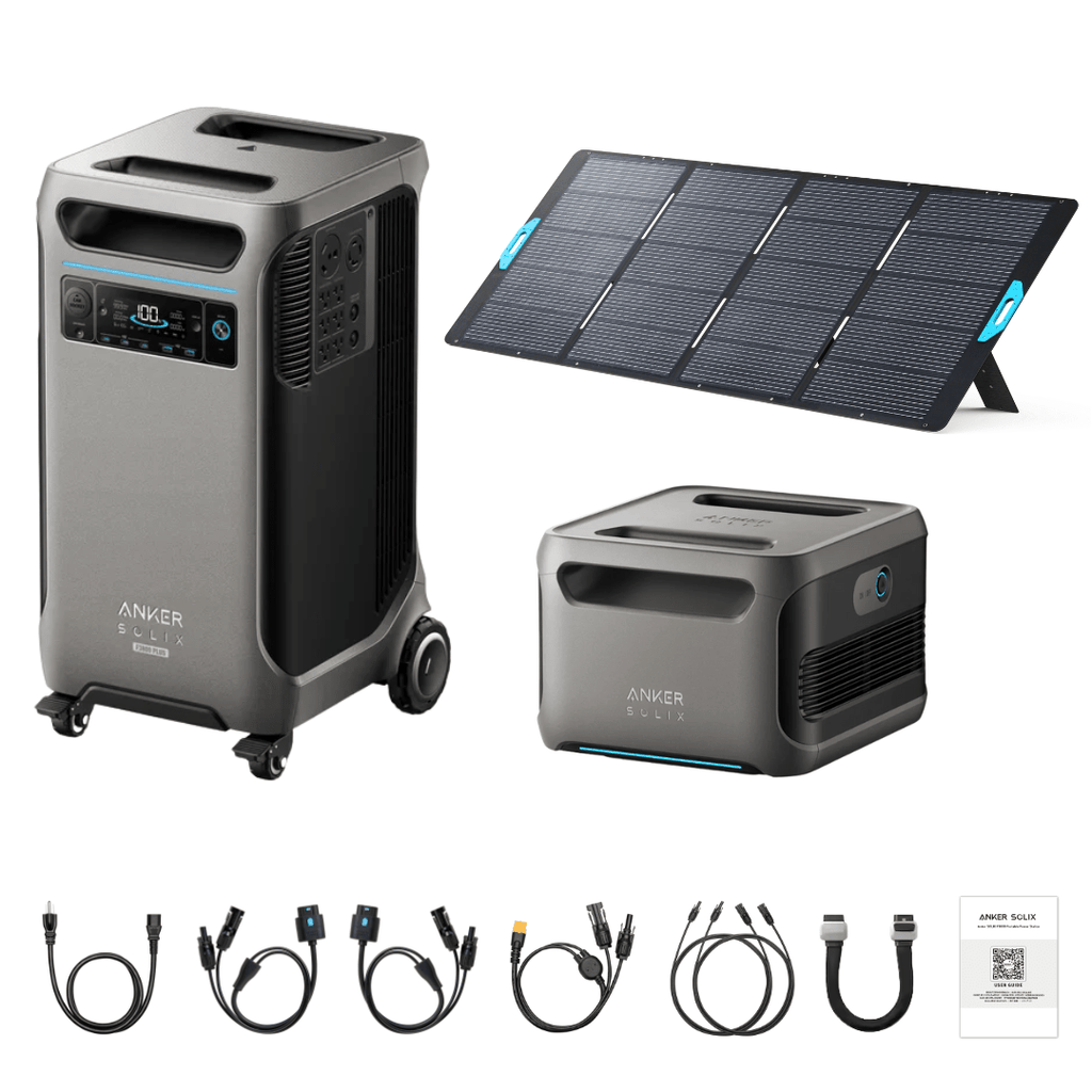 Anker SOLIX F3800 Plus Portable Power Station + 400W Portable Solar Panel - Off Grid Stores