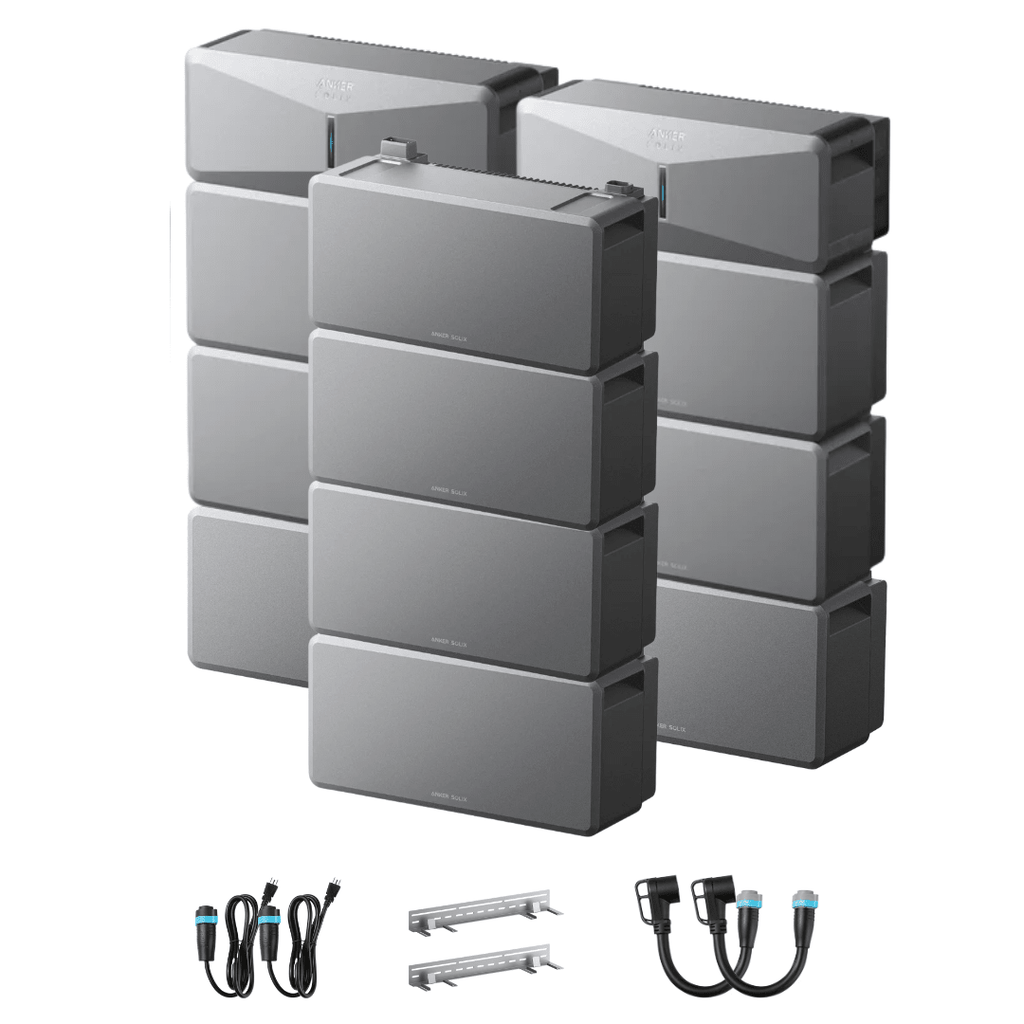 [Double Kit] Anker SOLIX E10 Whole Home Backup System | 12 kWh - 60 kWh LiFePO4 Batteries - Off Grid Stores
