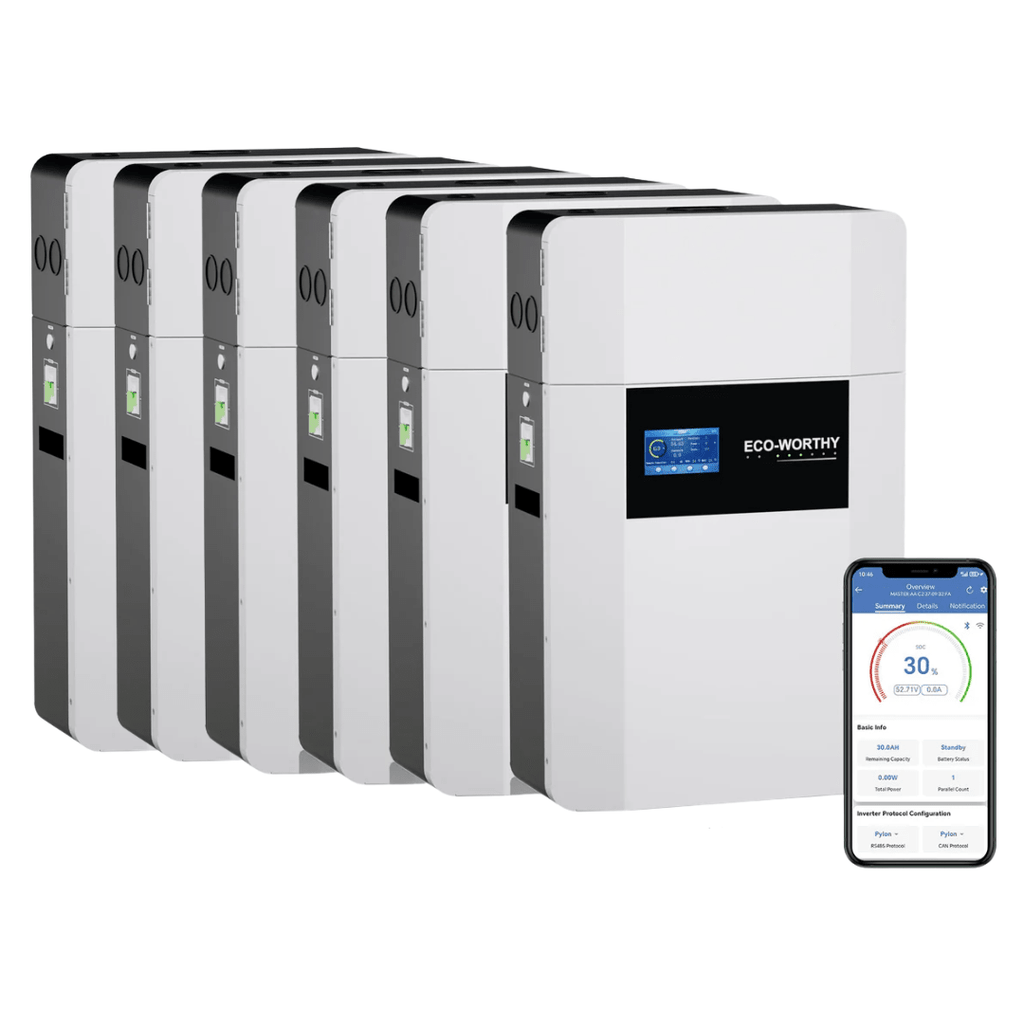 ECO - WORTHY 48V 100AH WallMount Indoor Battery With Conduit Box - Off Grid Stores
