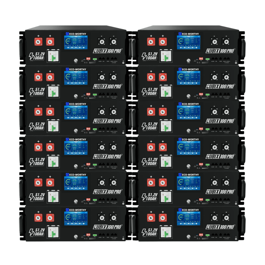 ECO - WORTHY Cubix 100 Pro 51.2V 100AH Server Rack Battery - Off Grid Stores