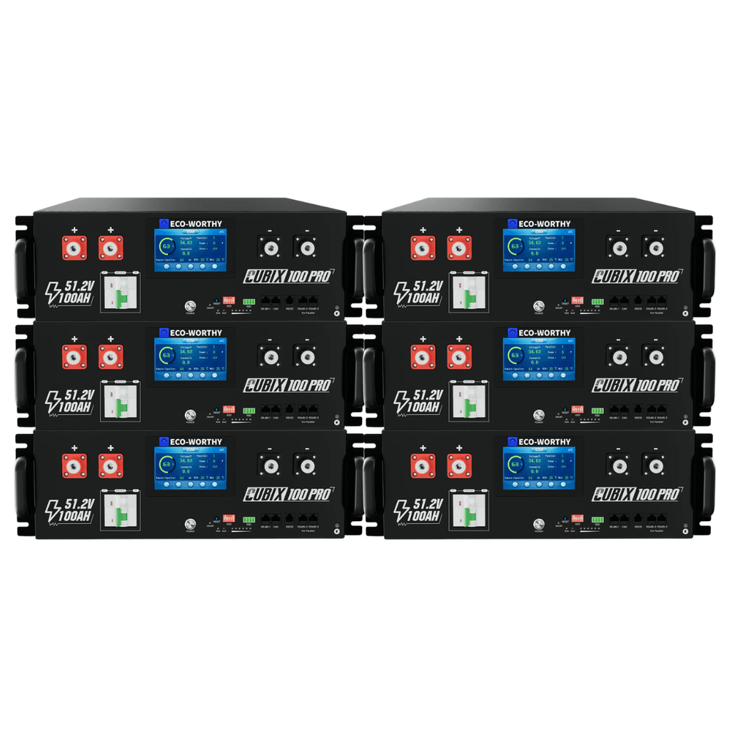 ECO - WORTHY Cubix 100 Pro 51.2V 100AH Server Rack Battery - Off Grid Stores