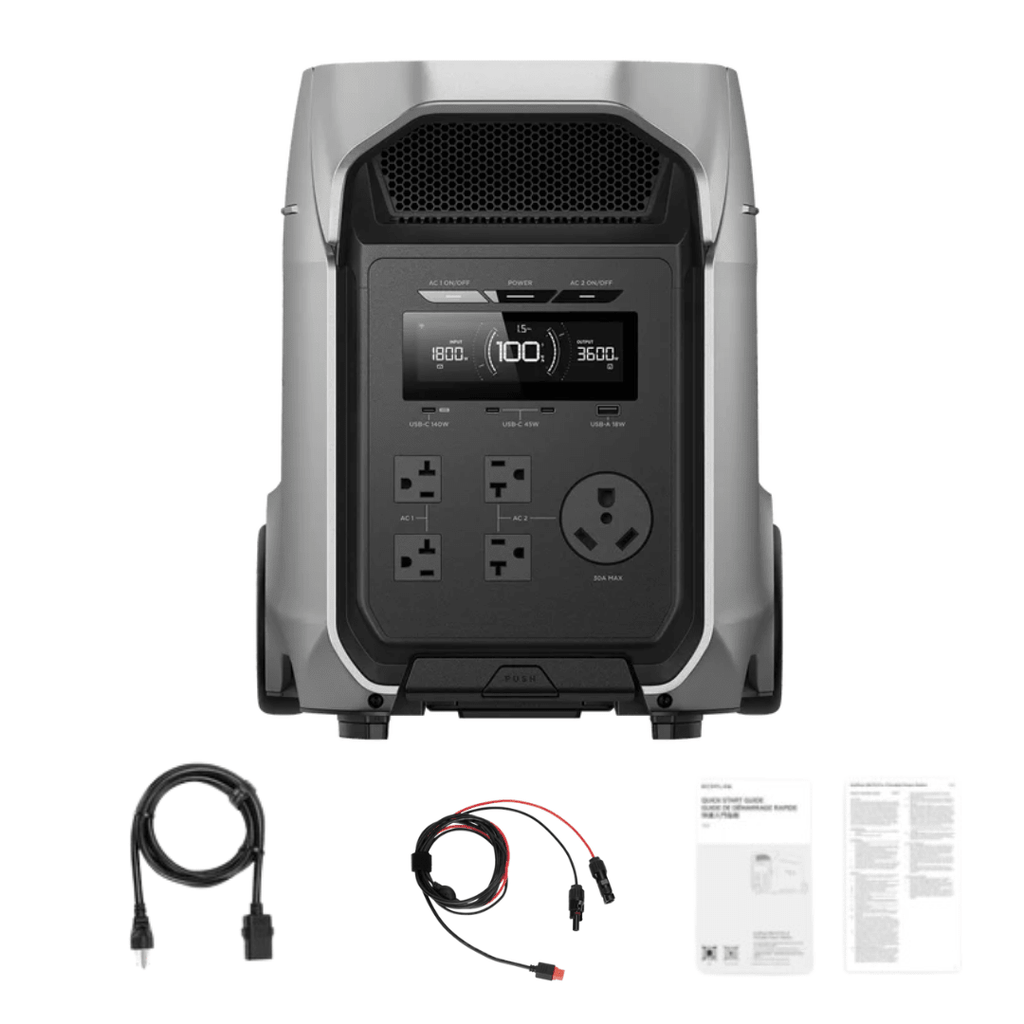 EcoFlow DELTA 3 Ultra Plus 3072Wh 3600W Portable Power Station - Off Grid Stores