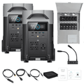 EcoFlow DELTA Pro*2 + Double Voltage Hub + Transfer Switch 306A