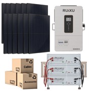 PRO Solar Kit - 48V Battery Bank (10.24kWh - 20.48kWh) + 10kW 120V/240V Hybrid Inverter + 410W Solar Panels - Off Grid Stores