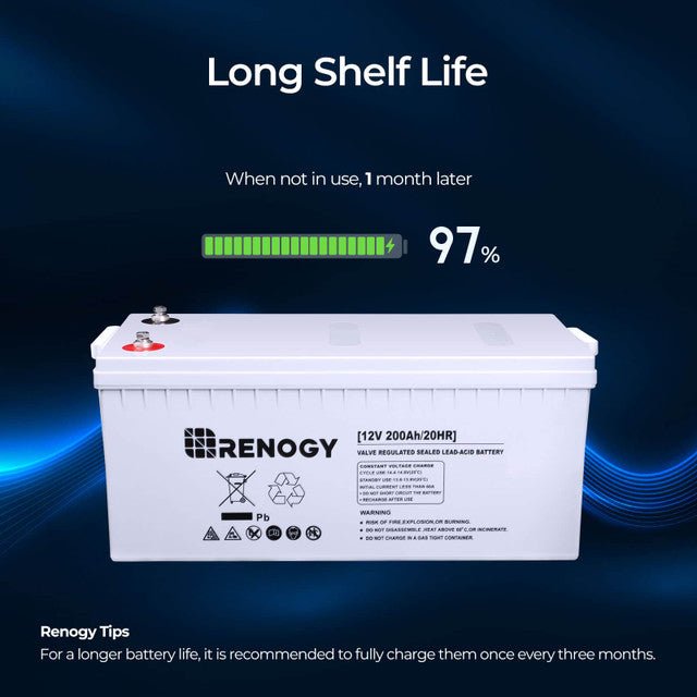Renogy 12 Volt 200Ah Deep Cycle AGM Battery