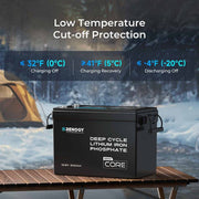 Renogy Core Mini 12.8V 200Ah LiFePO4 Battery w/ Low-Temperature Protection
