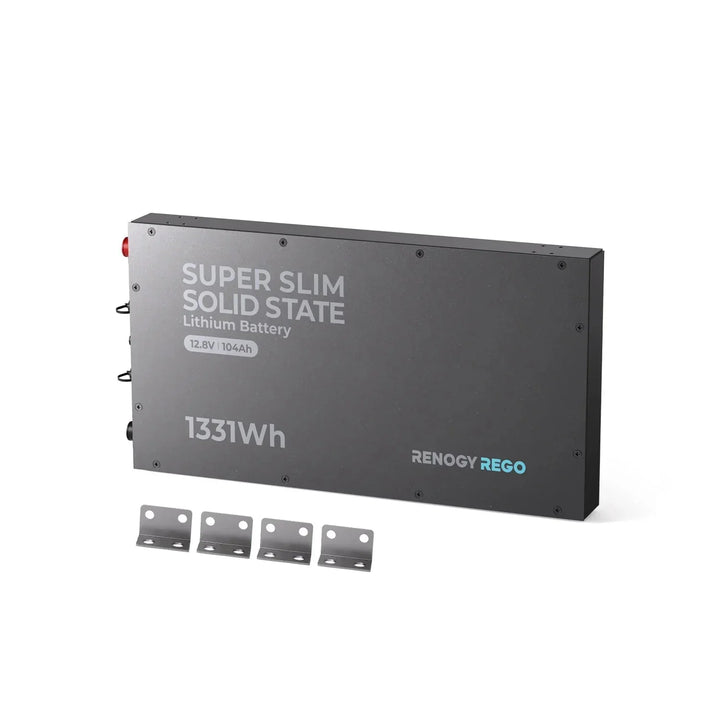 Renogy REGO 12V 104Ah Super Slim Solid State Lithium Iron Phosphate Battery