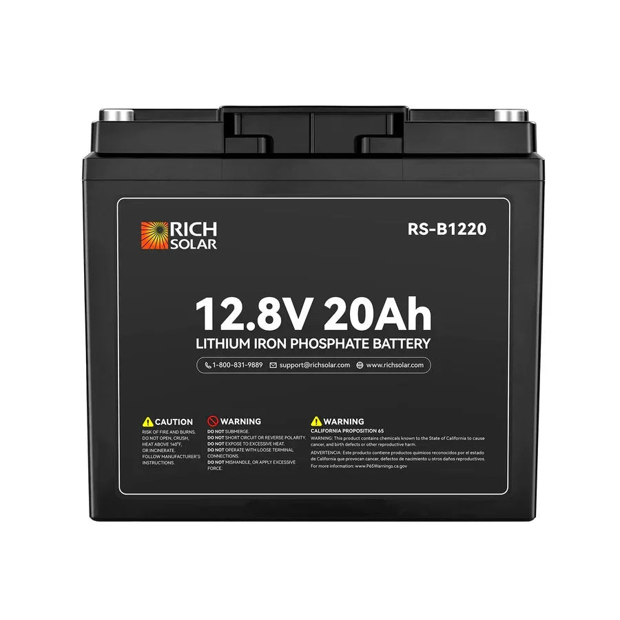 Rich Solar 12V 20Ah LiFePO4 Battery