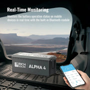 Rich Solar ALPHA 4 24V 100Ah LiFePO4 Battery w/ Internal Heating and Bluetooth