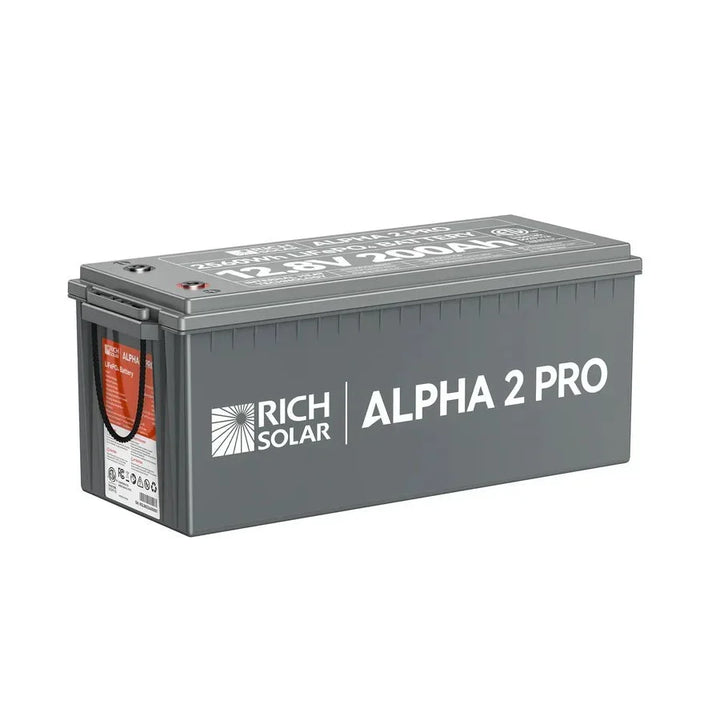 Rich Solar ALPHA 2 PRO 12V 200Ah LiFePO4 Lithium Iron Phosphate Battery