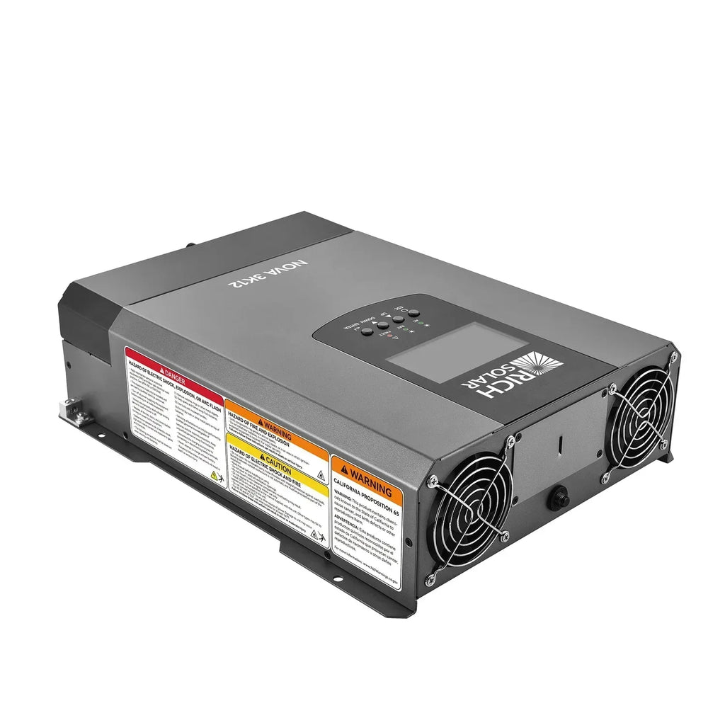 Rich Solar NOVA 3K12 3000W 12V Pure Sine Wave Inverter with Built-in Transfer Switch
