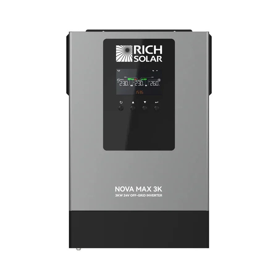 Rich Solar NOVA MAX 3K 2026 24V 3000W Off-Grid Hybrid Inverter