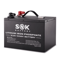 SOK Battery 12V 100Ah LiFePO4 Battery With Bluetooth & Built-in Heater