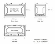 SOK Battery 12V 314Ah Lithium Iron Phosphate Battery With Built-in Heater & Bluetooth