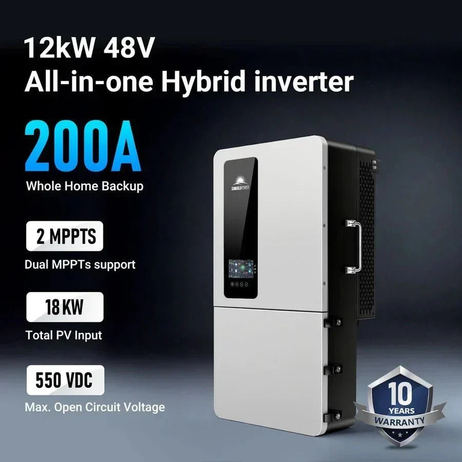 SunGoldPower 12KW 48V All-In-One Hybrid Inverter