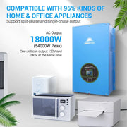 SunGoldPower 18,000W 48V Split Phase Pure Sine Wave Inverter Charger